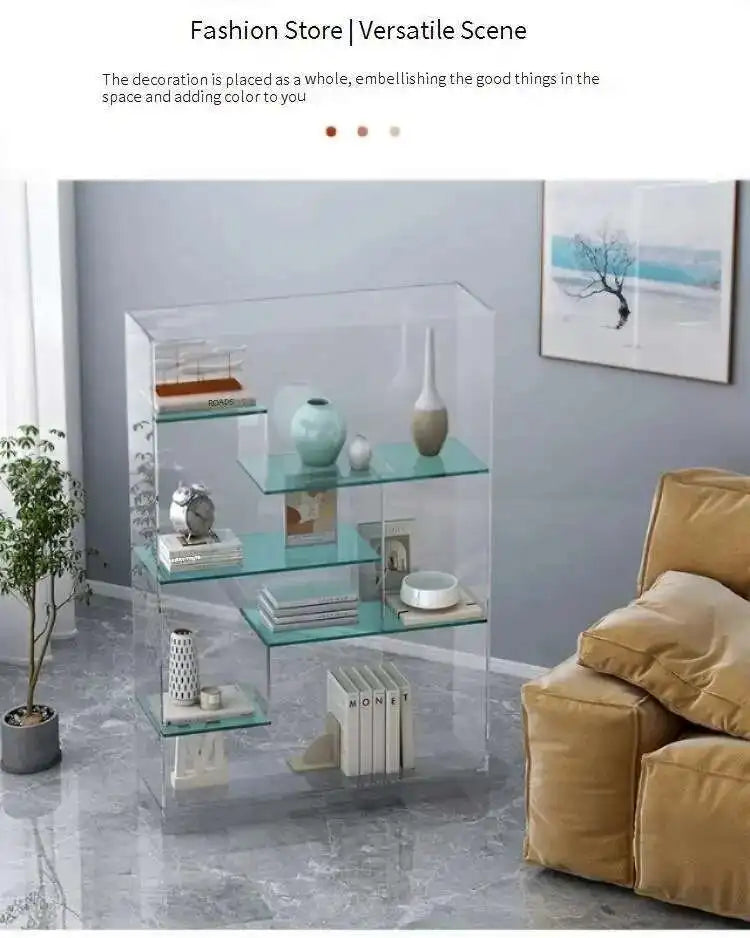 Multifunctional Bookcase Storage Shelves Modern Bookshelf Book Rack