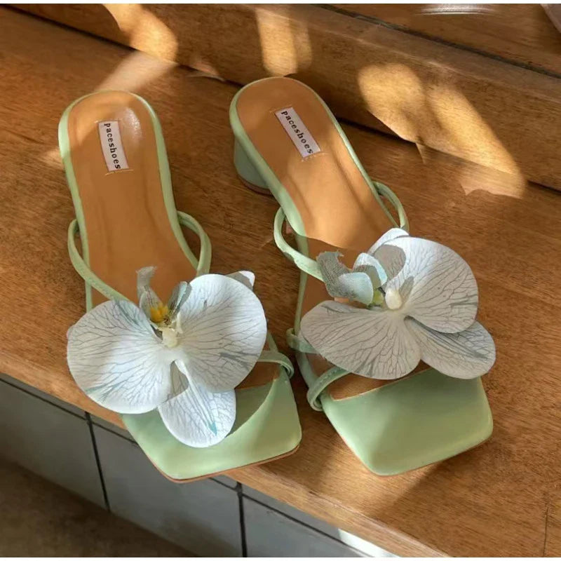 Summer Exquisite Butterfly Magnolia Flowers Holiday Casual Style Sandal