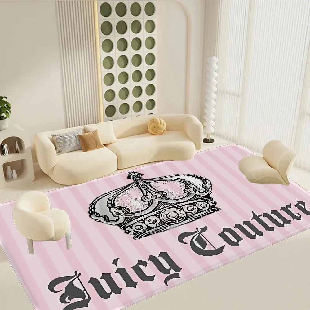 Juicy Couture Floor Mat Rectangle Anti-slip Home Soft Rug