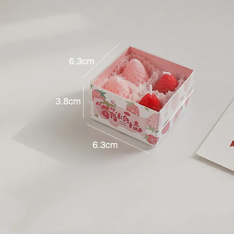 Mini Strawberry Scented Aromatherapy Candles