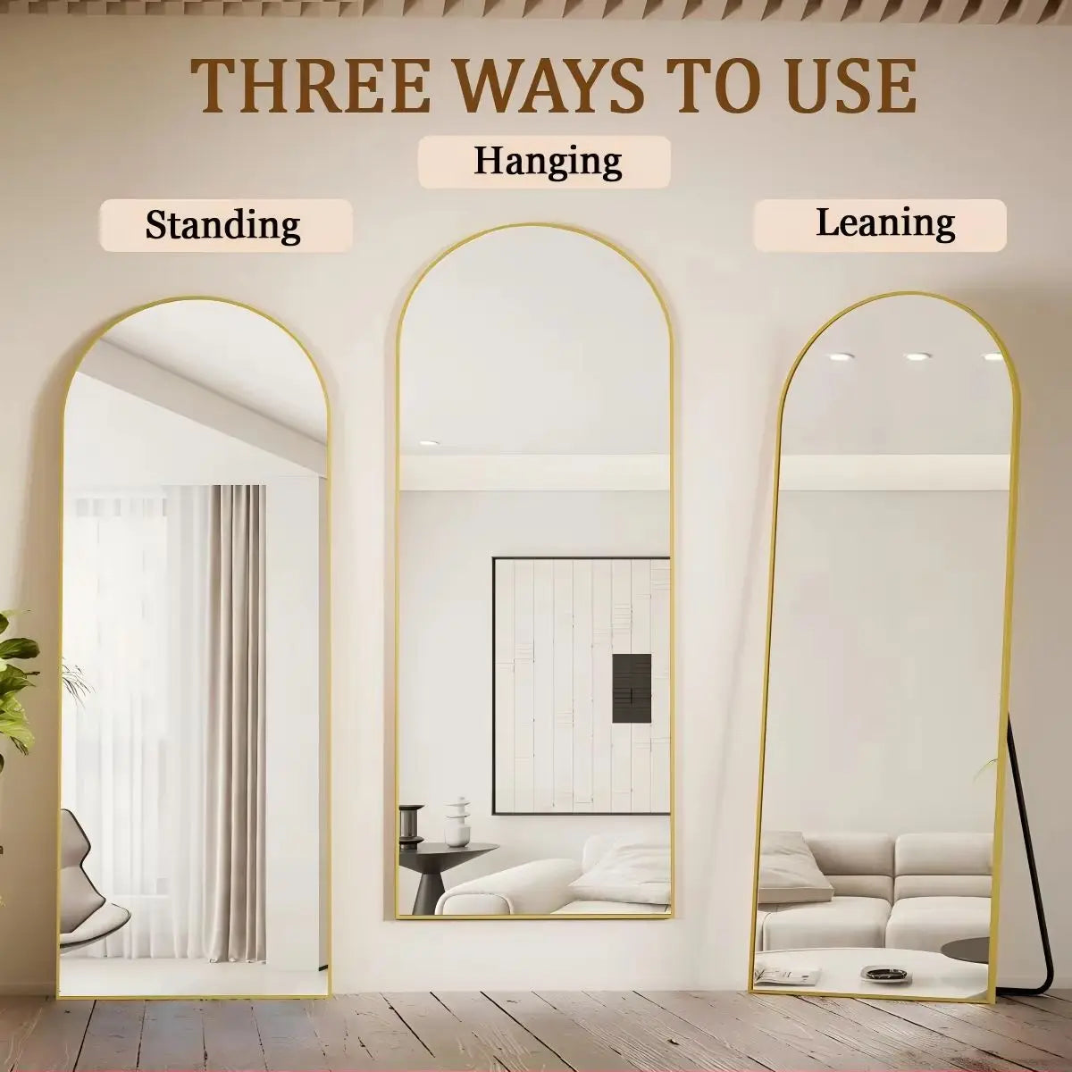 Full Length Mirror, 71"x26" Floor Mirror Standing Hanging or Leaning Wall