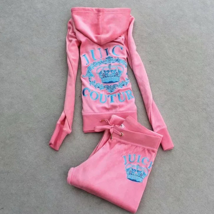 Slimming Casual Velvet Two-Piece Set Yoga Wear