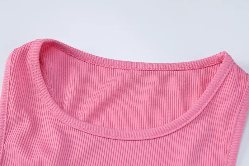 Ribbed Sexy Y2K Clothes Sleeveless Bodycon Maxi Dresses For Women Club Birthday Party Streetwear Elegant Outfits