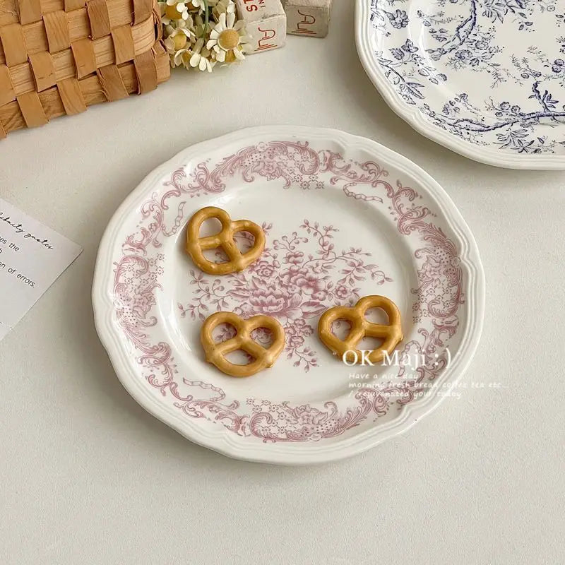 French Flat High-grade Saucer Ceramic Plate
