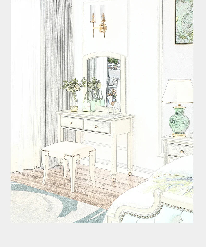 Vertical Drawer Organizer Dresser & Stool