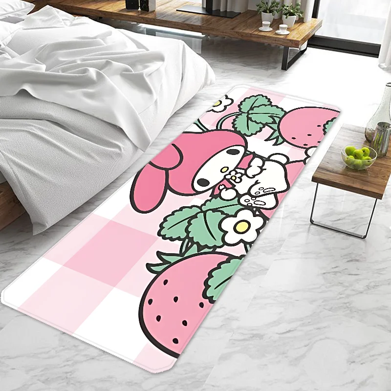 Kawaii My Melody Door Mat Entrance Doormat Non-slip Washable Kitchen Carpet Living Room Hallway Rugs Door Mats Bathroom Bath
