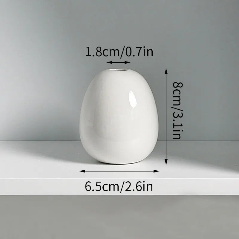 Mini Aesthetic Flower Vases Ceramics Vase Flower Arrangement - Flower Bottle Desktop Ceramic Plant Pot Home Decor