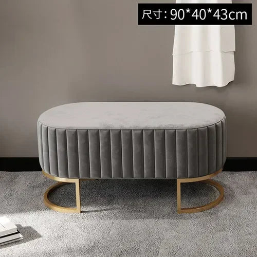 Ottomans Minimalist Shoe Portable Stools Cafe Viila Vanity Stool Home Furniture Portable Stool