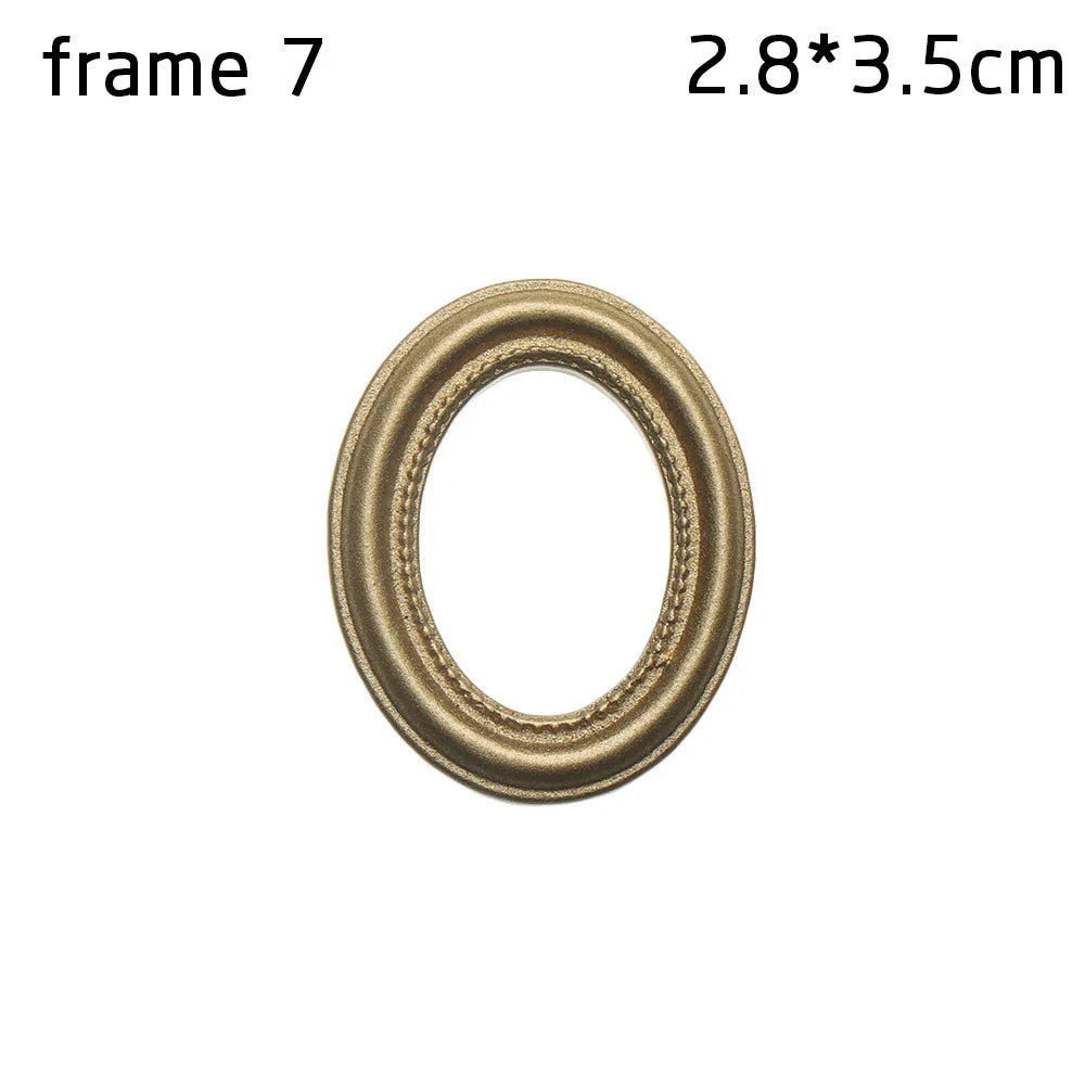 Mini Frames Doll House Plastic Vintage Miniature Mirror Accessories