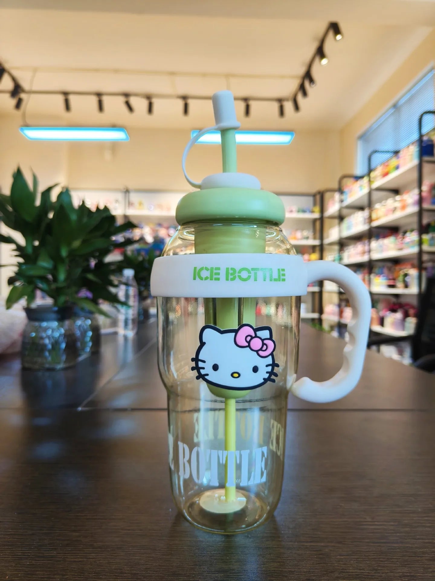 Sanrio Water Cup Hello Kitty  Anime Straw Cup Cartoon Cute Large Capacity Outdoor Activities Portable Tea Separation | 1300ML