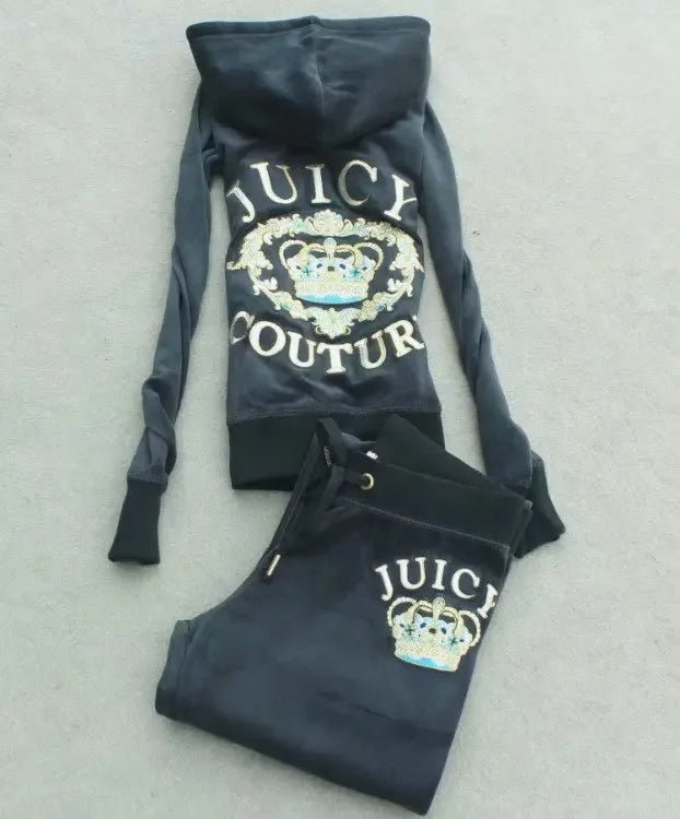 Slimming Casual Velvet Two-Piece Set Yoga Wear