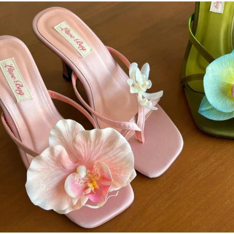 Summer Exquisite Butterfly Magnolia Flowers Holiday Casual Style Sandal