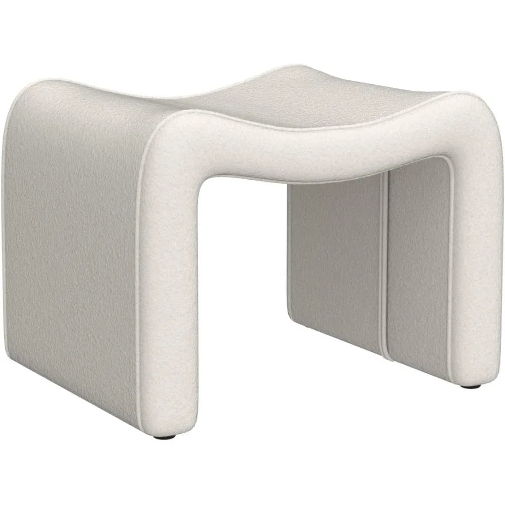 Luxury Small Footstool Ottoman, Multi-Functional Modern Foot Stool, Sofa Footrest Extra Seating for Living Room, Entryway, Hallways