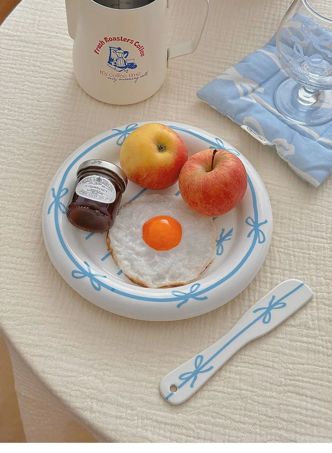 Girl Heart Bow Plate