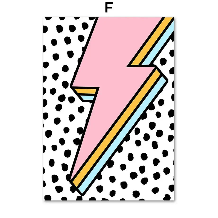 Classic Abstract Wall Art  Pink Leopard Lips HD Canvas Oil Painting Poster for Bedroom  Living Room Decor Modern Prints