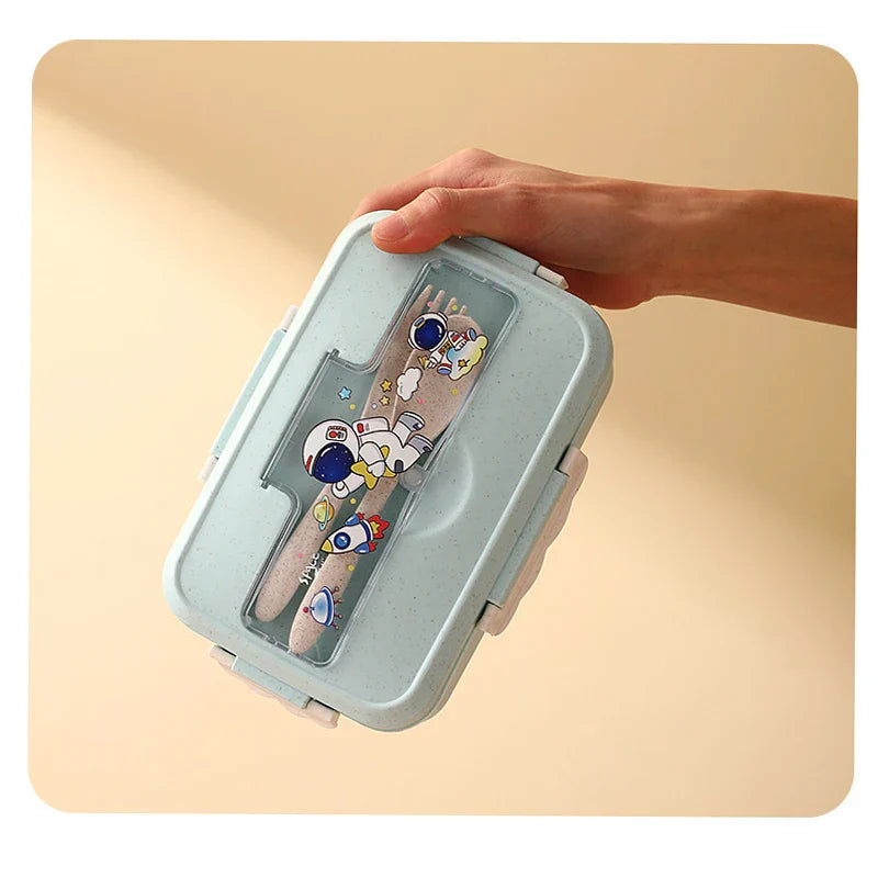 Cute Lunch Box for Kids With Compartments Bento Lunchbox School Child Leakproof