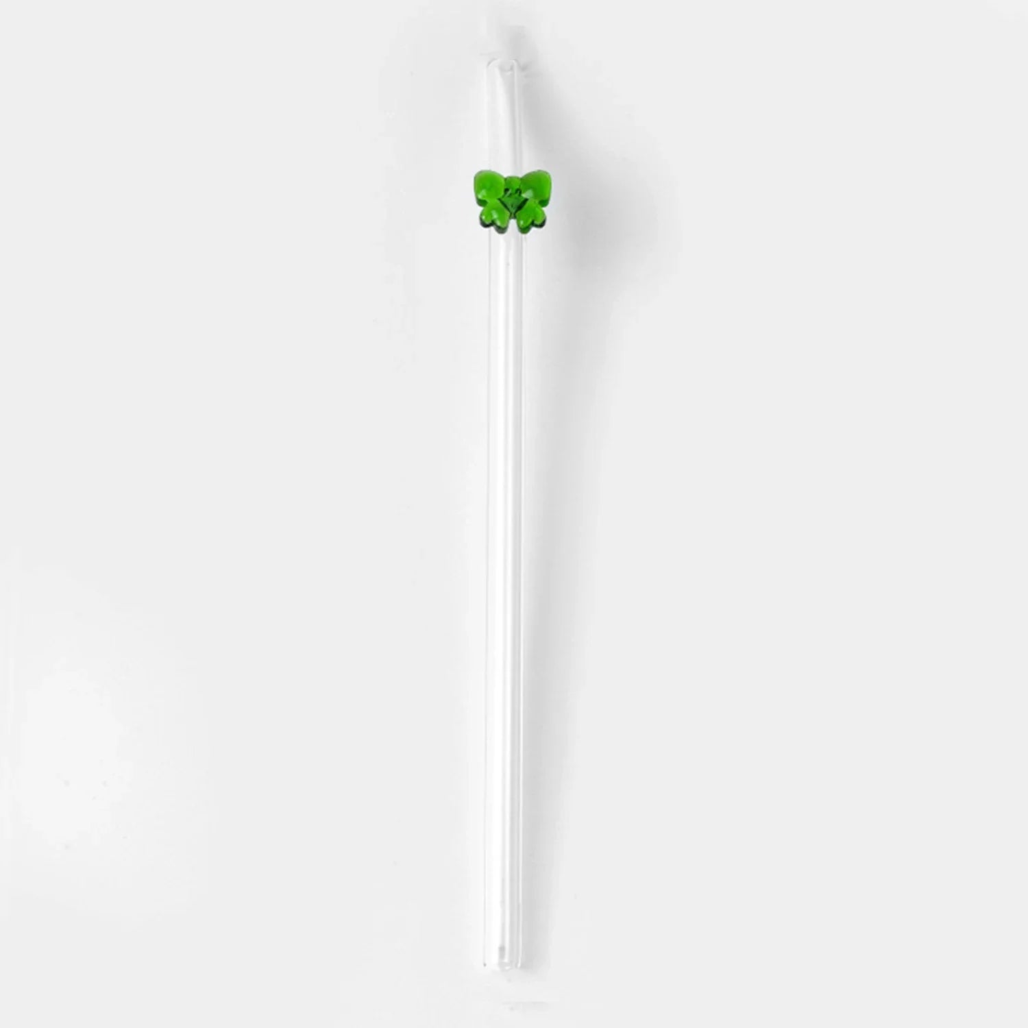 Reusable Glass Straw With Bowknot Drinking Straw