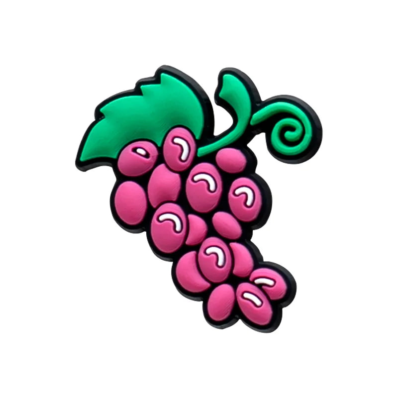 Plants Clog Charms Sunflower Mushroom Shoe Decoration Accessories Rosa Flower Shoe Charms Bamboo clips Jeans shoe buckle 1PCS