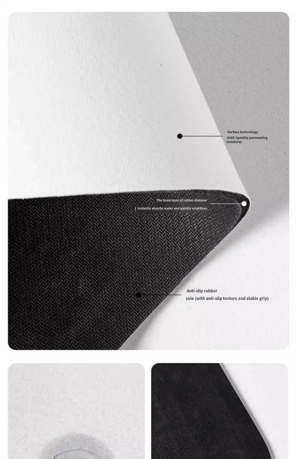 Simple Checkerboard Kitchen Special Dialgae Mud Absorbent Anti-Fouling Anti-Slip, Dirt-Resistant Carpet Home Decor