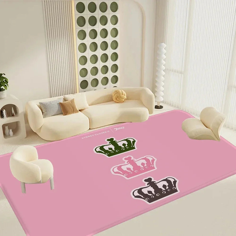 Juicy Couture Floor Mat Rectangle Anti-slip Home Soft Rug