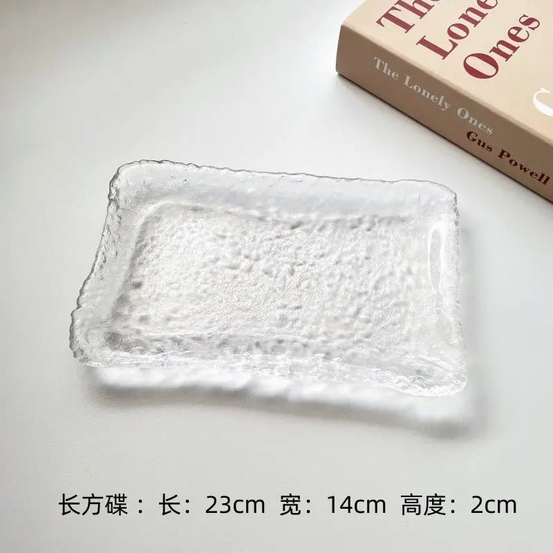 Clear Glass Cake Plate