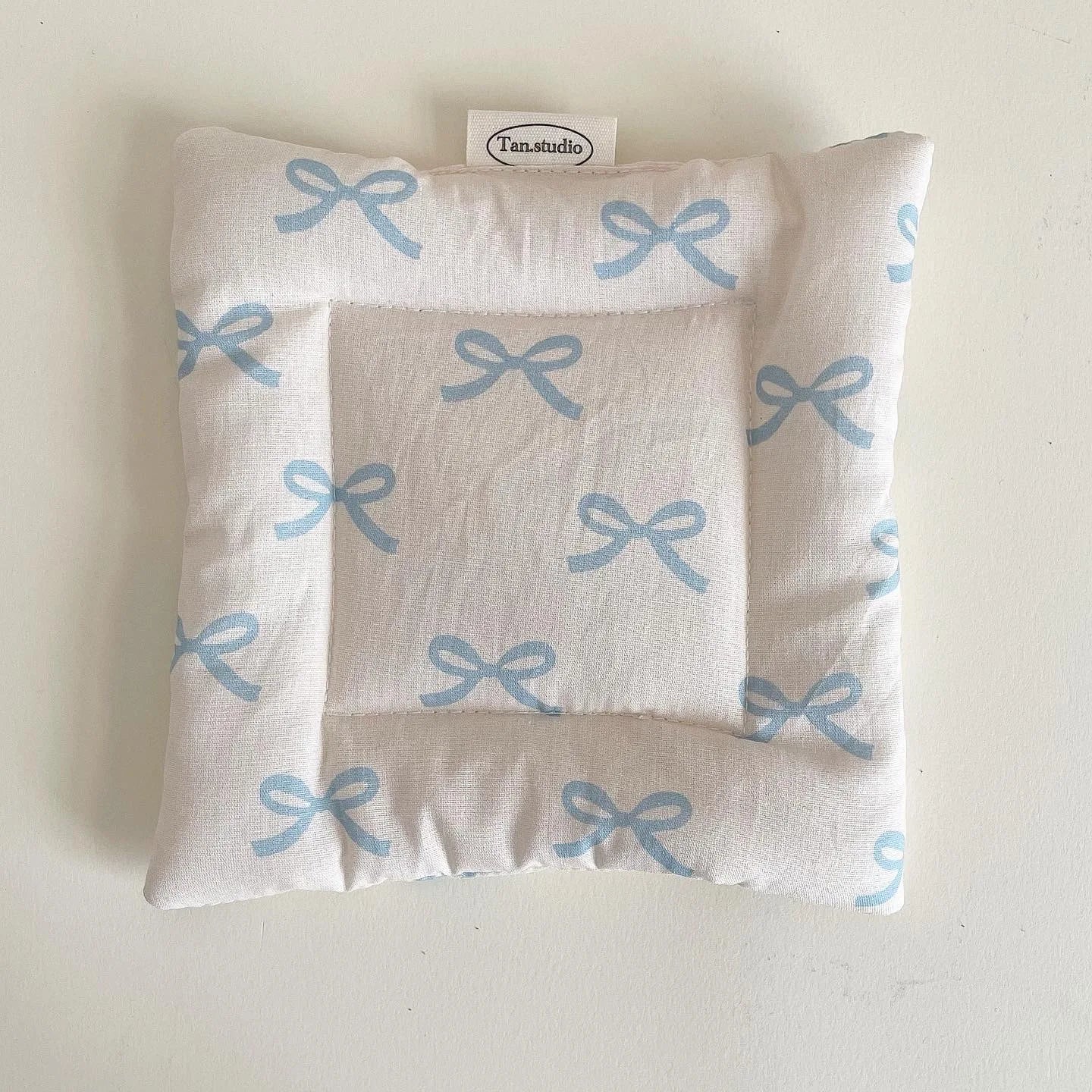 Coquette Bow Coasters Double Thickened Fabric Girl Heart Tableware Mats Sweet