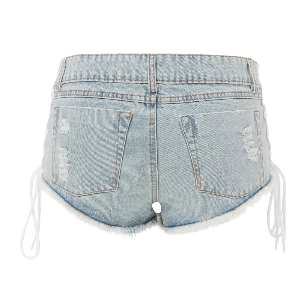 Women's Summer Denim Shorts Jeans Ripped Distressed