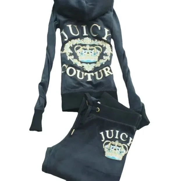 Slimming Casual Velvet Two-Piece Set Yoga Wear