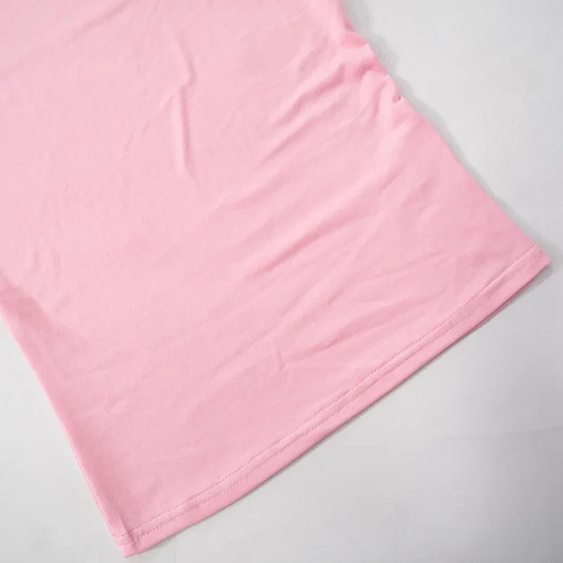 Casual Women 2 Piece Set Tracksuit Shorts Sleeve Crop Tops+Silky Leggings Matching