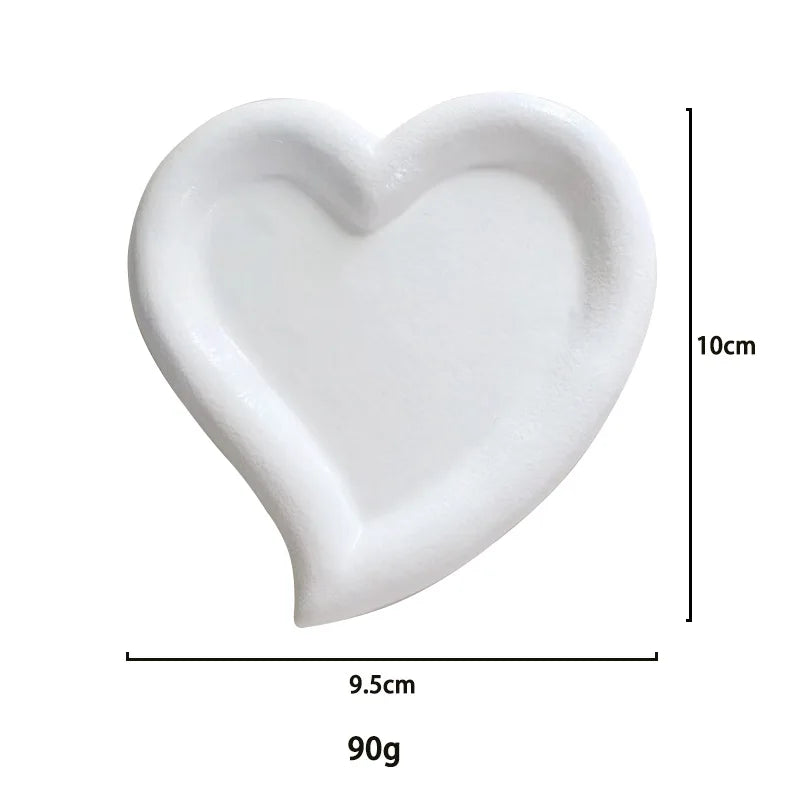 Creative Resin Trays Home Decor Jewelry Dish Heart Cloud Shape Storage Plate Organizer