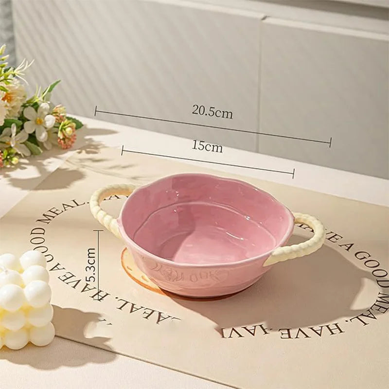 Large Size Ceramic Soup Bowl, Versatile Serving Bowl for Soups, Stews, Salads, Microwave And Dishwasher Safe, Tableware