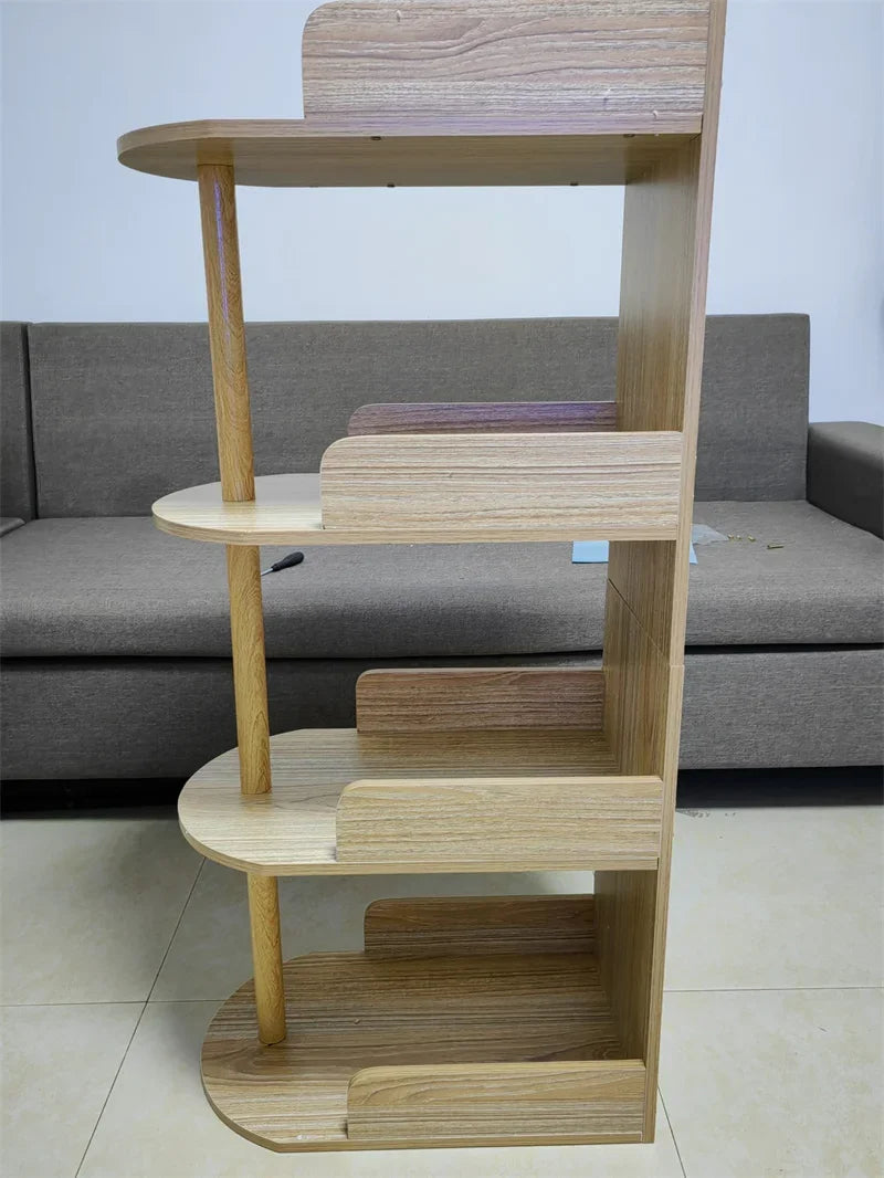 Side Table Ultra Narrow Book Shelf Creative Shelves Sofa Side Rack Bookcase