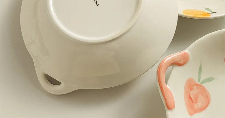 Cute Ceramic Handpaint Pattern Fruit Plate Salad Plate High Quality Plate