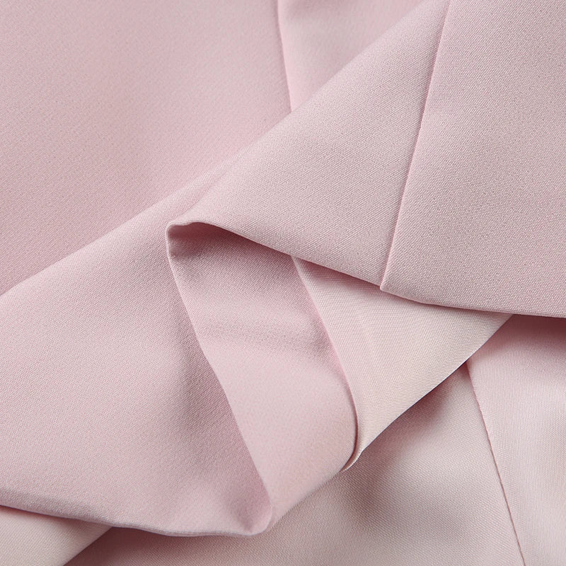 Dress Pink Coquette Aesthetic Puffy Bow Halter-neck A-line Mini Dress