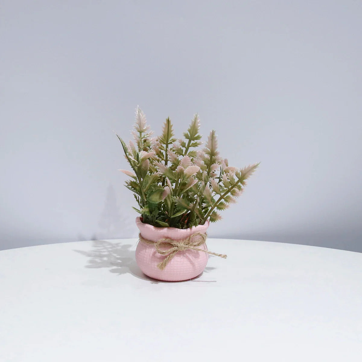 Mini Artificial Pink Series Flower Potted Plants, Home Decor Simulation Plants