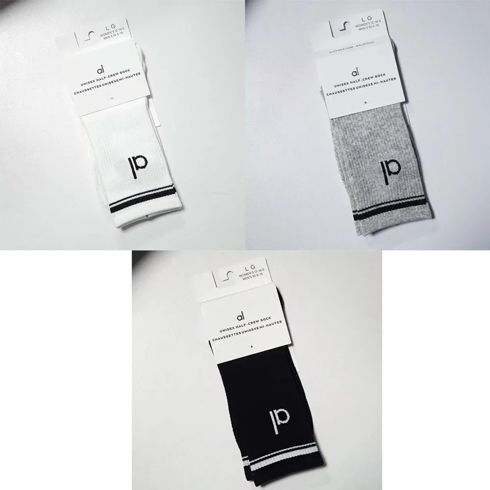 Yoga Socks Summer Lightweight Sports Socks Cotton Stockings 18cm Long Socks Mesh Breathable Socks Gym Outdoor Soft Comfort AL