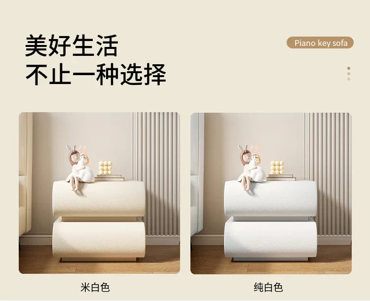 Luxury Modern Night Table Space Saving Minimalist Bedside Table Storage