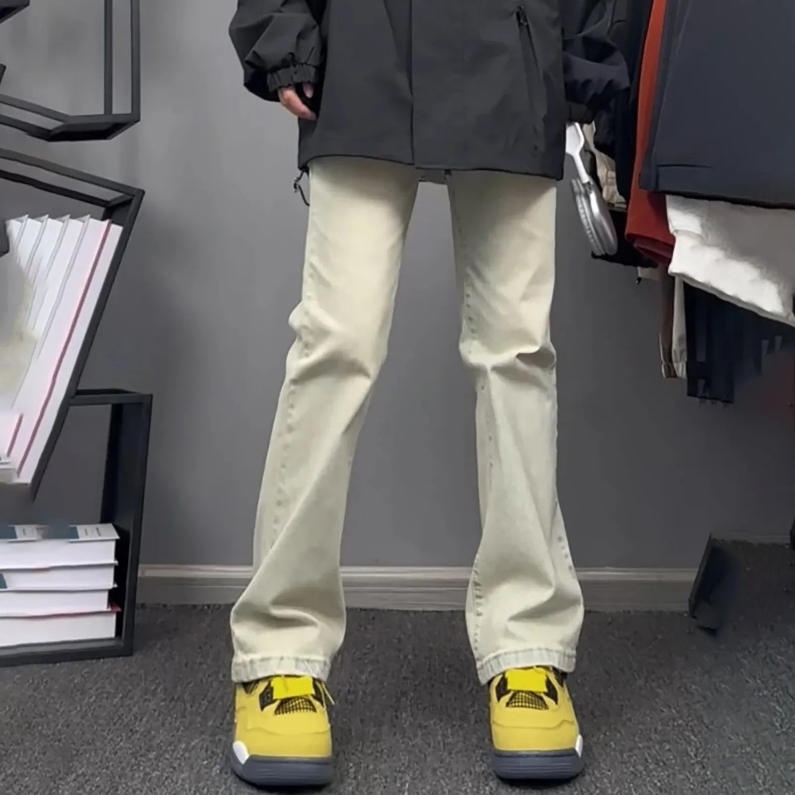 Women Flare Stretch Skinny Bell Bottom High Waist Denim Pants Lady Retro Classic Y2K Punk Long Trousers