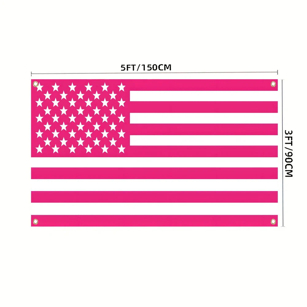 Summer Pink American Flag Wall Tapestry Flag