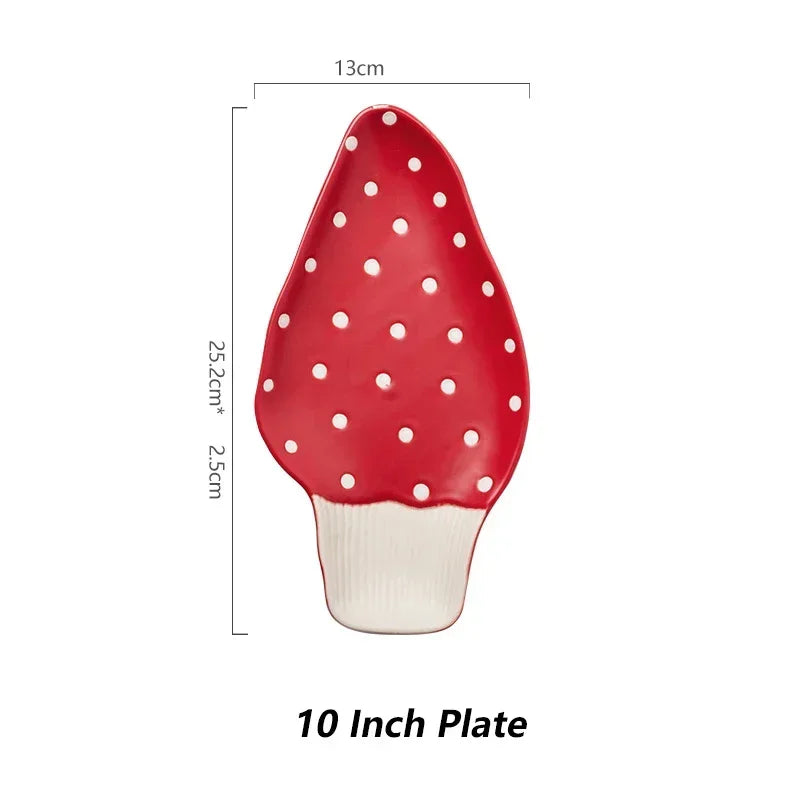 Cute Creative Ceramic Mushroom Shape Kitchenware
