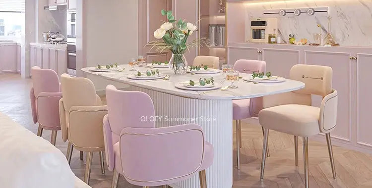 Pink Velvet Relaxing Chair Arm Single Furniture