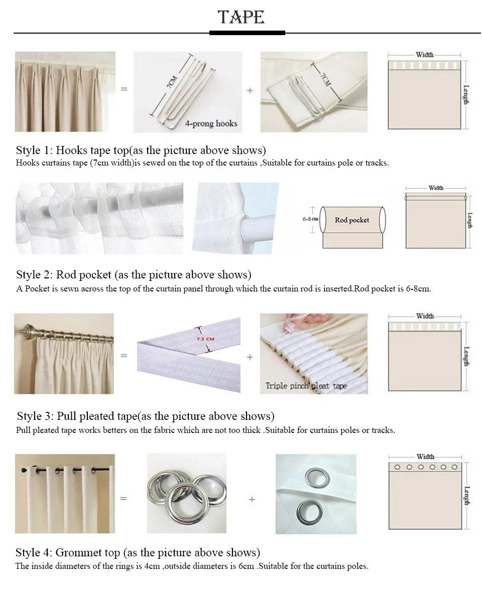 Embroidery Flowers Lace Curtains