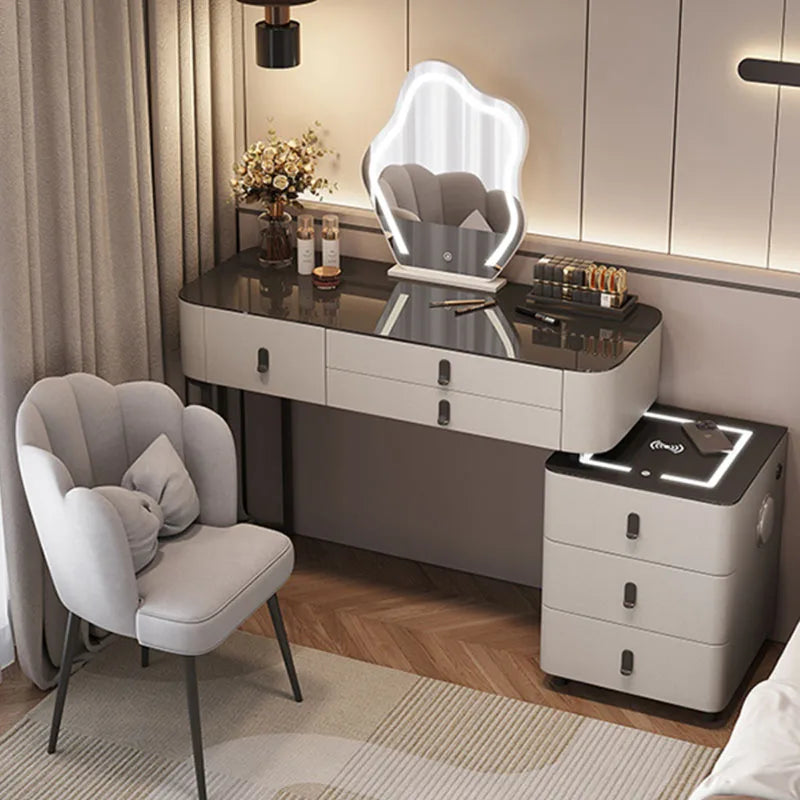 Dressing Table Wooden Luxury Bedroom Dressing Table Light Mirror Furniture