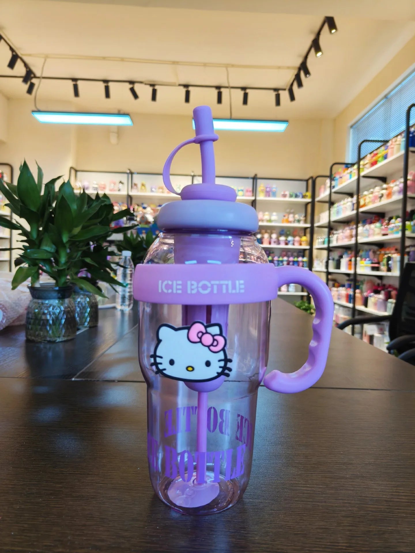 Sanrio Water Cup Hello Kitty  Anime Straw Cup Cartoon Cute Large Capacity Outdoor Activities Portable Tea Separation | 1300ML