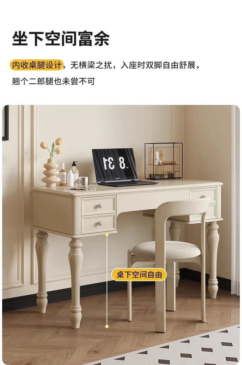 Luxury Modern Organizer Dresser Vanity Mirror Makeup Desk Dressing Table Storage