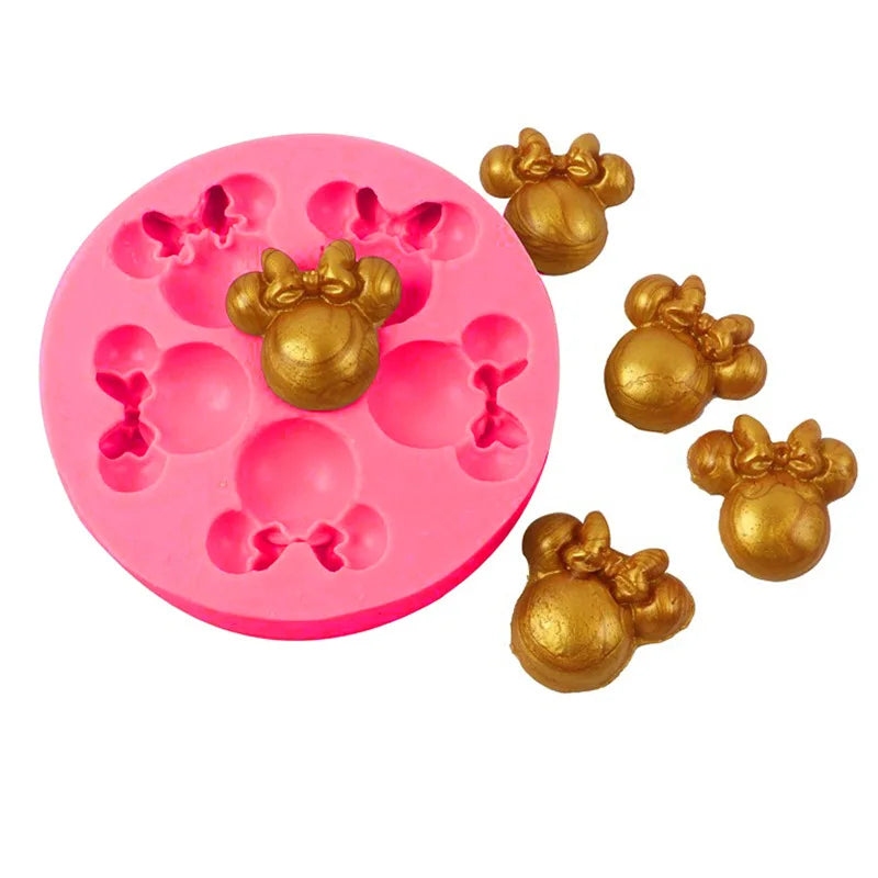 Mini Bows Silicone Fondant Molds Bowknot Candy Chocolate Cake Pop Topper Decorating Tools Kitchen