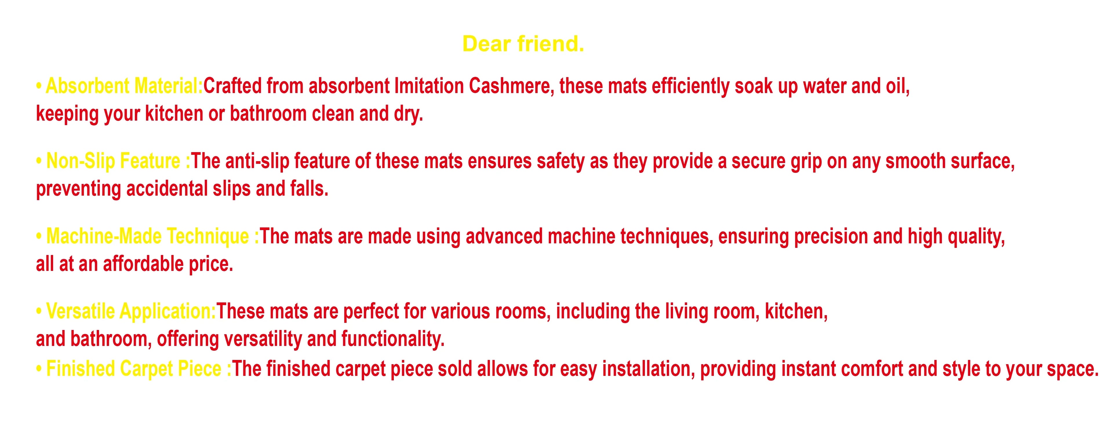 Daisy Pattern Bedroom Flannel Carpet Non-Slip Laundry Room Bedroom Kitchen Entryway Home Decoration