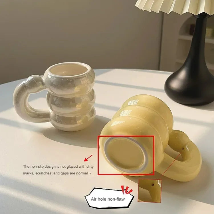 Ceramic Chubby Cute Cloud Mugs Kitchen Drinkware