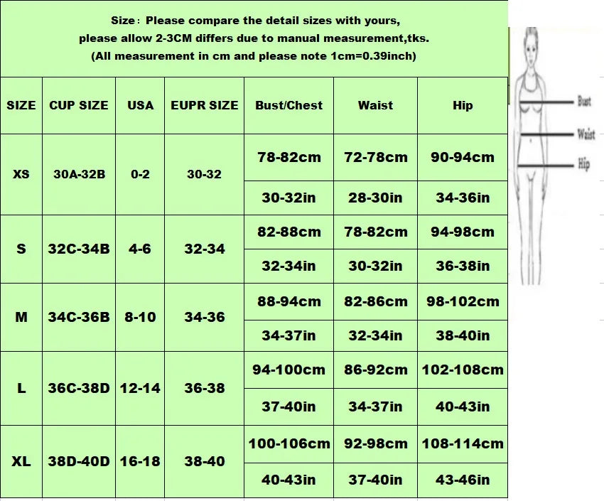 New Sexy Bikini Print Swimsuit Adjustable Bathing Suit