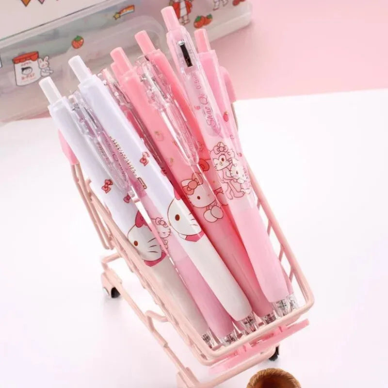 Hello Kitty Sanrio Animation Peripheral Cartoon Children's Pen Holder Creative Kawaii Desktop Storage Box Ornaments